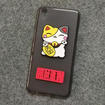 Gambar Super meng oppoa37m a37 silikon segar kecil tepi semua termasuk shell ponsel