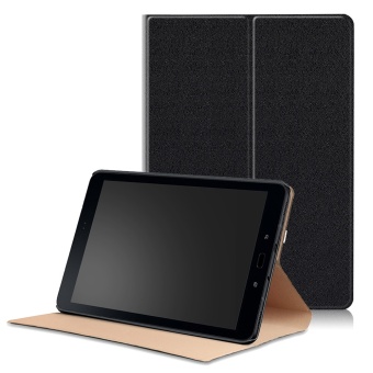 Gambar Tablet Case Stand Smart Foldable Magnetism Closure ProtectionSleeve Shell Cover with Automatic Sleep Wake Function for 9.7inchSamsung Galaxy Tab S3 SM T820 SM T825 Model Black intl