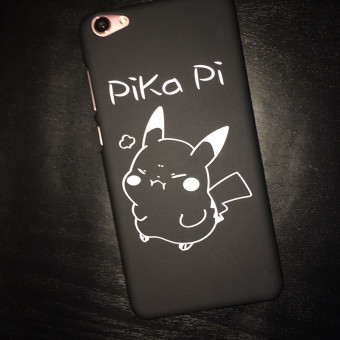 Gambar Tide merek vivox7plus x7 kepribadian hitam dicat matte cangkang keras ponsel shell