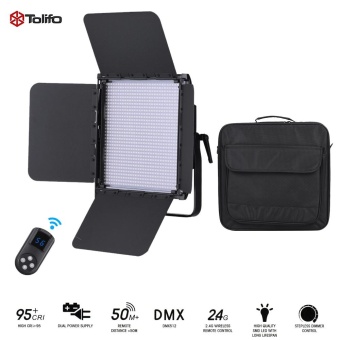 Gambar Tolifo GK 1024B PRO 30W 1024pcs CRI95+ LED Video Light Lamp Bi color 3200 ~ 5600K Dimmable w 2.4G Remote Control Barn Door Filter DMX512 Connector for Studio Photography intl