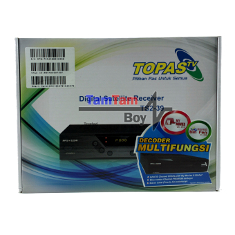 Topas TV HD TS2-39 Receiver Parabola Prepaid/Prabayar C Band Free 1Tahun All Channel April 2018 - 2 Topas TV HD TS2-39 Receiver Parabola Prepaid/Prabayar C Band Free 1Tahun All Channel - 2