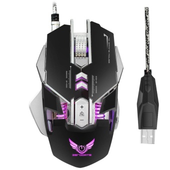 Gambar Topsellers365High End Gaming Macro Definition Four Color VariableLight Game Mechanical Mouse ( Black )   intl