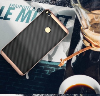 Gambar Tough Rugged Armor Carbon Fiber Texture Case Shockproof Anti SkidDual Layer TPU+PC Bumper Cover for Xiaomi Mi Max 2 Max2 intl