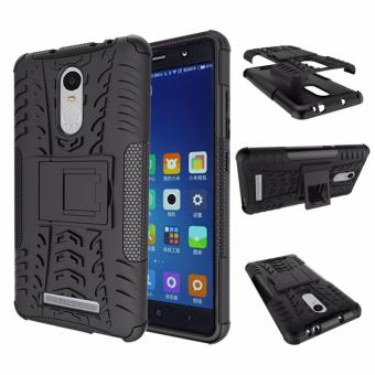 Gambar TPU + PC Anti Knock Hard Armor Style Protector Case Cover For Xiaomi Redmi Note 3 (KENZO)   Black