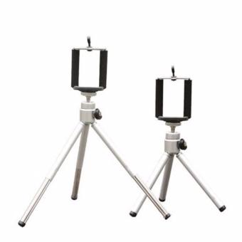 Tripod Mini FDT For Handphone And Camera + Holder U + FreeUniversal Lens Clip multicolor + Free Remote Shutter Multicolor