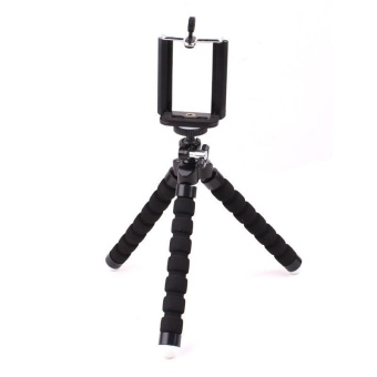 Gambar Trumpet Octopus Sponge Tripod Mini Triangle Bracket   Black   intl