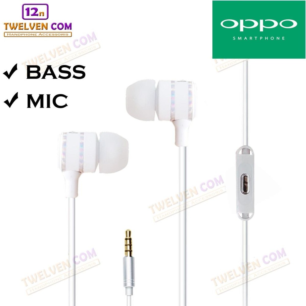 Twelven Handsfree For Xiaomi - Powerfull Bass Tuning Earphone - Putih