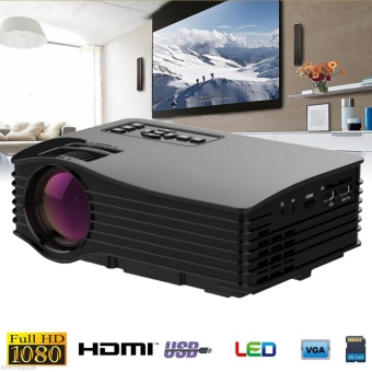 Gambar UC36 1080P LED Projector HD Multimedia Home Cinema VGA HDMI USB SD AV ATV EU Plug 220V   intl