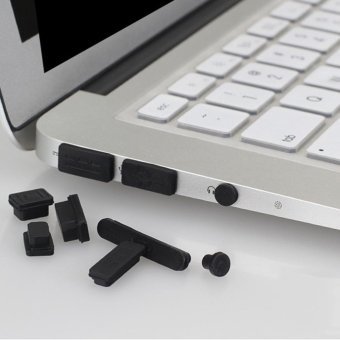 Gambar UINN 13pcs set Silicone Anti Dust Plug Cover Stopper Laptop USB Dust Plug Cover Black   intl