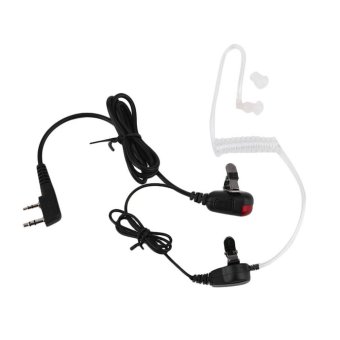 Gambar UINN Soft Air Tube Elastic Flexible K Head Earphone Anti Radiation with Microphone Black   intl
