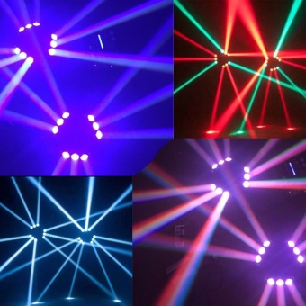 U'King Lighting Spider Moving Head Light Stage Effect Light9*3W RGB LEDs DMX512 And Sound Active Light Triangle Lampfor DJ Bar Party Nightclub Discotheque - Intl Maret 2019 - 2 U'King Lighting Spider Moving Head Light Stage Effect Light9*3W RGB LEDs DMX512 and Sound Active Light Triangle Lampfor DJ Bar Party Nightclub Discotheque - intl - 2