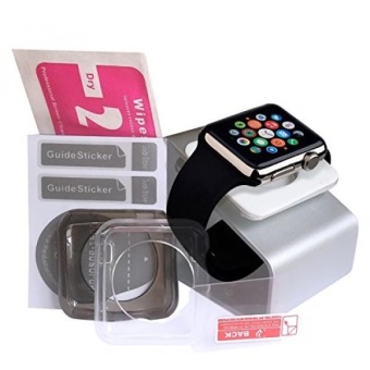 Gambar ULTIMATE Apple Watch Accessories Bundle Apple Watch Stand [DockingStation] | Apple Watch Case X2 | FREE Additional Apple Watch ScreenProtector. Great Bundle For The Apple Watch 42mm Edition   intl