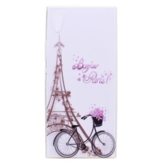 Gambar Ultra thin Patterned Soft TPU Back Phone Case Accessory for Sony Xperia XA1   Tower and Bicycle   intl
