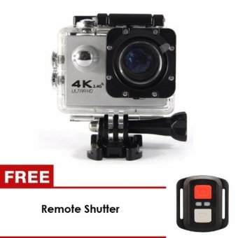 uNiQue Action Cam - Action Camera 4K - 12 MP - WIFI - Silver + FREE Remote