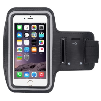 Universal Mobile Phone Armband Bag Sports Running Jogging Gym Armband Arm Band Case Cover Holder for Smart Phone Under 5.5 Inches (Black) - intl  
