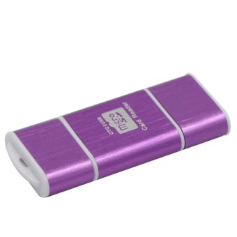 Gambar Universial 2 In 1 Micro USB Moblile OTG + USB2.0 Interface CardReader For Wifi TF SD Cards CR 004(Purple)   intl