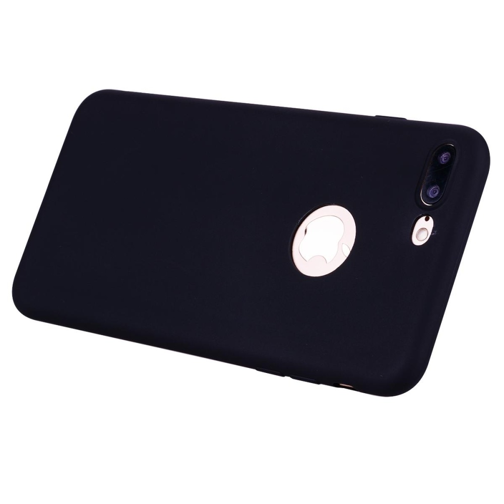 Untuk iPhone 7 Plus 5.5 inch Matte anti fingerprint TPU ponsel Casing - hitam ...