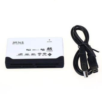 Gambar USB 2.0 Card Reader for SD XD MMC MS CF SDHC TF Micro SD M2 AdapterWH   intl