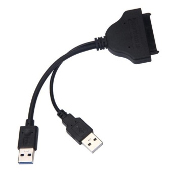 Gambar USB 3.0 to SATA 22Pin Data Power Cable Adapter for 2.5inch HDD Hard Disk Driver   intl
