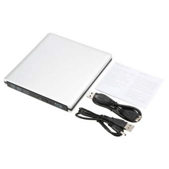 Gambar USB3.0 External SATA Optical Drive Portable BD ROM BD DVD CD VCD Player Recorder for PC Laptop   intl