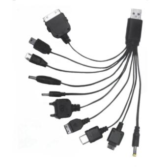 Useful Universal 10 in 1 USB Multi Charger Phone Cable For Nokia iPhone HTC - intl NR1909