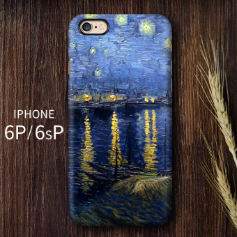 Gambar Van Gogh 6siphone6plus 6Splus Retro Langit Berbintang Lulur Hardcase Casing HP