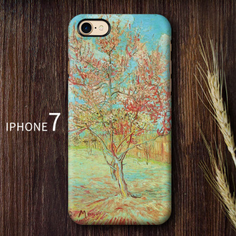 Gambar Van Gogh 8iphone7plus retro bintang matte cangkang keras ponsel shell