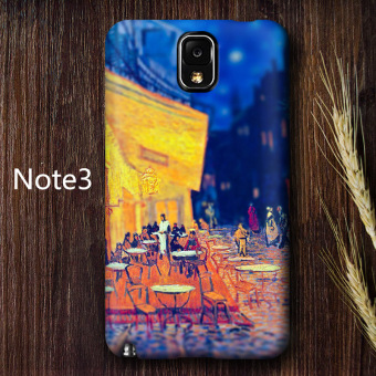 Gambar Van Gogh Note3 Note5 Retro Bintang Lulur Cangkang Keras Handphone Shell