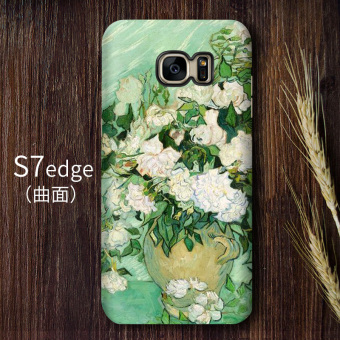 Gambar Van Gogh S7edge S7 S8 Seni Retro Bintang Lurus Cangkang Keras Handphone Shell