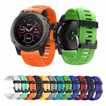 Gambar Venter 26mm Soft Silicone Bracelet Strap WristBand Sport Bands forGarmin fenix 5x Fenix 3 Fenix 3 HR Smart Watch   intl