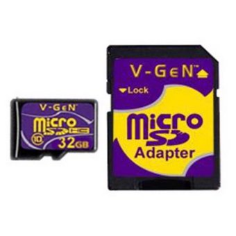 Vgen Memory Card Micro Sd Class 10 Adapter 32 Gb Lazada Indonesia vgen memory card micro sd class 10 adapter 32 gb lazada indonesia
