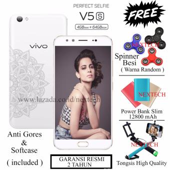 Vivo V5s - Perfect Selfie - Ram 4GB - Rom 64GB - Free 3 item - Limited edition - Pure white  