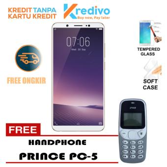 Vivo V7 Plus Smartphone - 4/64 GB - Gold Free Handphone Prince PC-5 Bisa Kredit Tanpa Kartu Kredit  