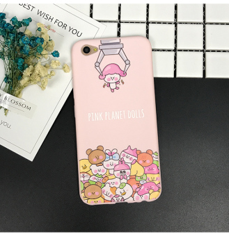 Gambar Vivox9 R11 OppoR9Splus X20 Karakter Merah Muda Soft Casing HP