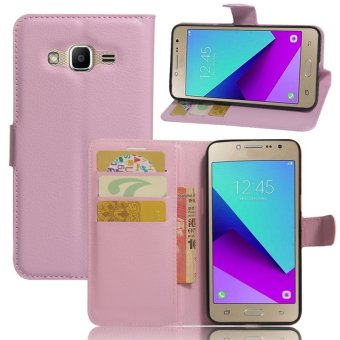 Gambar Wallet Flip Leather Cover Case For Samsung Galaxy J2 Prime G532(Pink)   intl