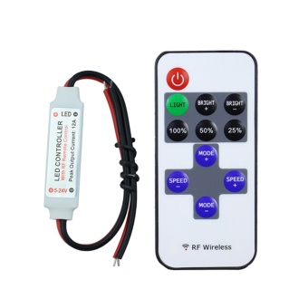 Gambar WFTCL Mini 12V RF Wireless Remote Switch Controller Dimmer for LED Strip Light   intl