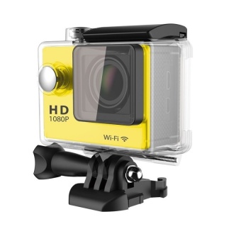 Wifi Action Camera W9 12MP CMOS 1080P HD 2.0 inch LCD Screen Sport Camcorder (Yellow) - intl  