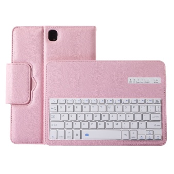 Gambar Wireless Bluetooth Keyboard Protective Case Magnetism AbsorptionFunction Detached Cover Tablet Bracket for 9.7inch Samsung GalaxyTab S3 SM T820 SM T825 Model Pink   intl