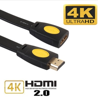 Gambar WOND HDMI Male To Female Extension Cable 4K 2.0v Flat HDMI Extended Cable Adapter 0.5m   intl