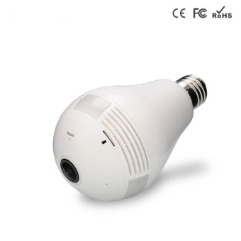 Woshijia 360 Panorama 960 P Tersembunyi Wi Fi Kamera Light