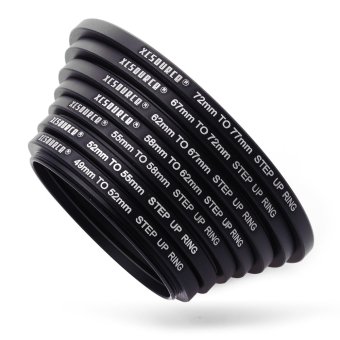 XCSource 7 Pcs 49-52-55-58-62-67-72-77mm Langkah Up Filter
