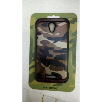 Gambar Xiaomi Redmi Note 2 Case ARMY Camoflase Slim Armor   Brown Army