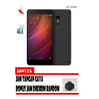 Xiaomi Redmi Note 4 3/32GB Black Garansi Resmi Free Jam Tangan  