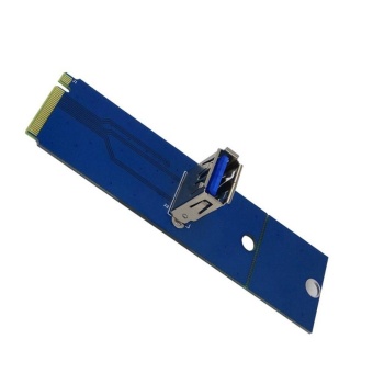 Gambar YBC NGFF M.2 to PCI E X16 Slot Transfer Card Mining Pcie Riser Card VGA Extension Cable   intl