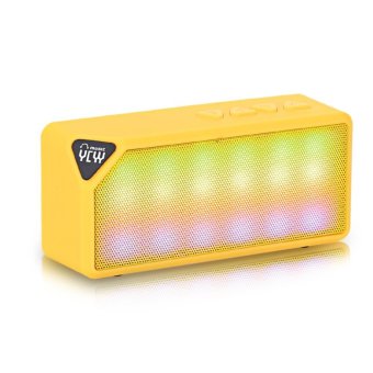 Gambar Ycyy X3s 3w Multi Color Flash Led Light Wireless Bluetooth Speaker Hands Free Fm Radio Loudspeaker Box   intl