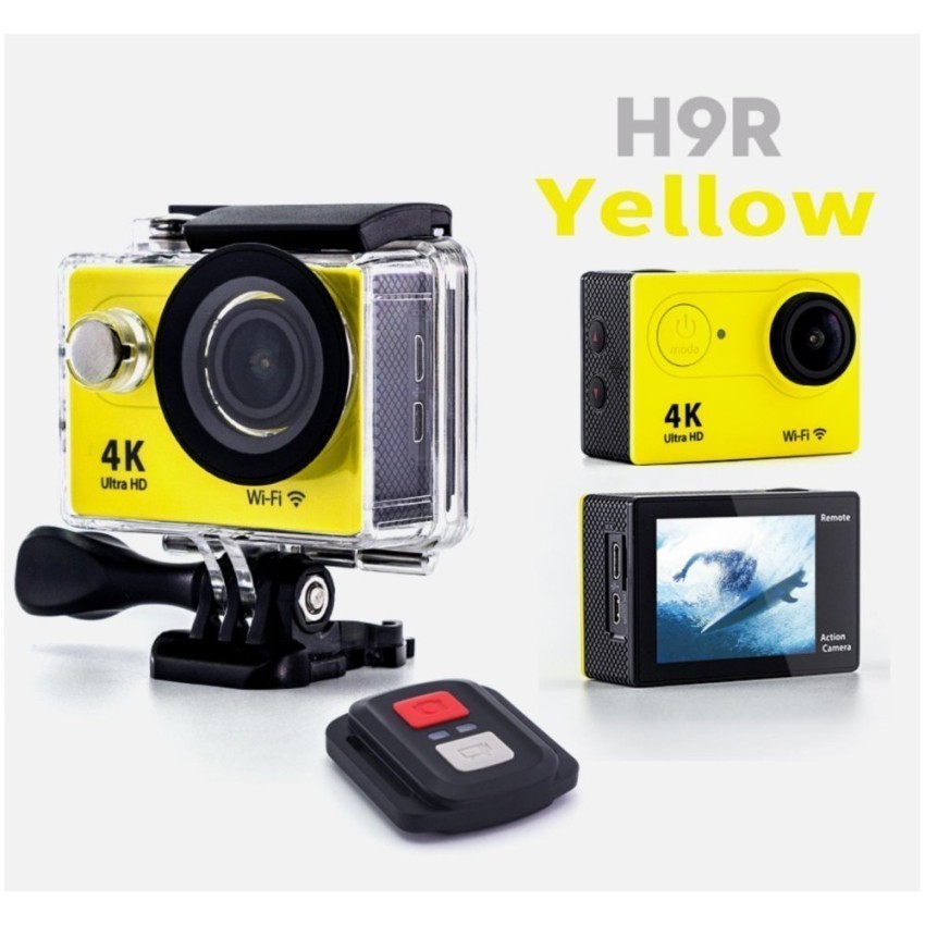 YICOE H9R Kamera Aksi Ultra Full HD 12 MP HD 4 K/25fps 12 MPWiFi 2 Inch 170 Derajat Anti-guncangan 30 M Tahan Air Remote ControlSport DV Video Camcorder-Intl