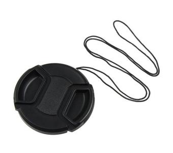 Gambar YJJZB Black Universal 72mm Lens Cover Snap on Lens Cap With Cablefor SLR Cameras