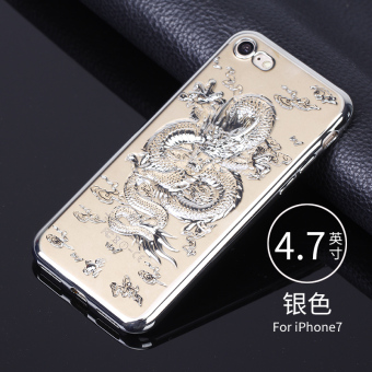 Gambar Yoovei Iphone8plus Elektroplating Anti Jatuh Silikon Lunak Casing Casing HP