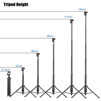 YUNTENG VCT-1688 2in1 Portable Mini Cellphone Selfie Stick Tabletop Tripod with Remote Controller for iPhone Samsung Huawei 52mm-102mm Width Smartphone for DSLR ILDC Cameras Action Camera Max. Load 5kg Outdoorfree - intl