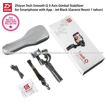 Zhiyun Tech Smooth Q 3-Axis Gimbal Stabilizer for Smartphone with App - Jet Black (Garansi Resmi Zhiyun Indonesia 1 tahun)